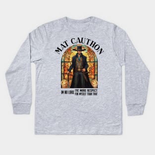 the wheel of time  in the matt cauthon Kids Long Sleeve T-Shirt
